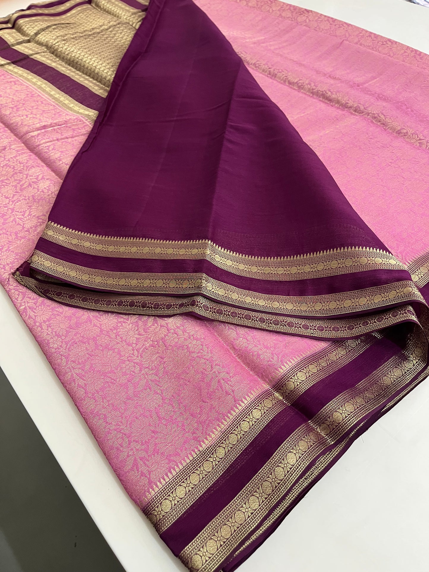 Brocade Banarasi soft silk