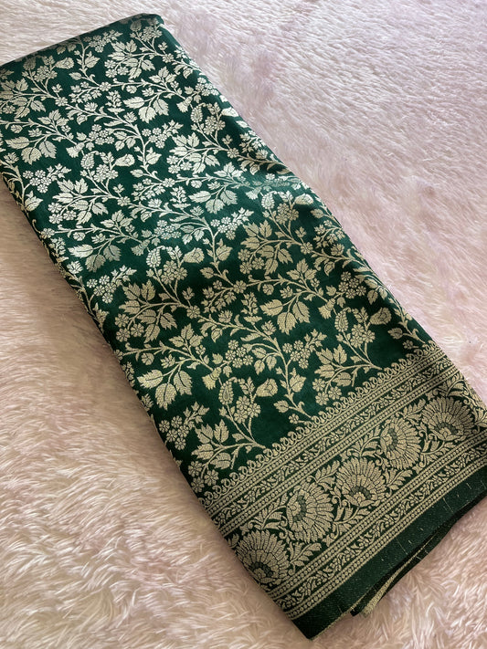 Tussar Silver Brocade