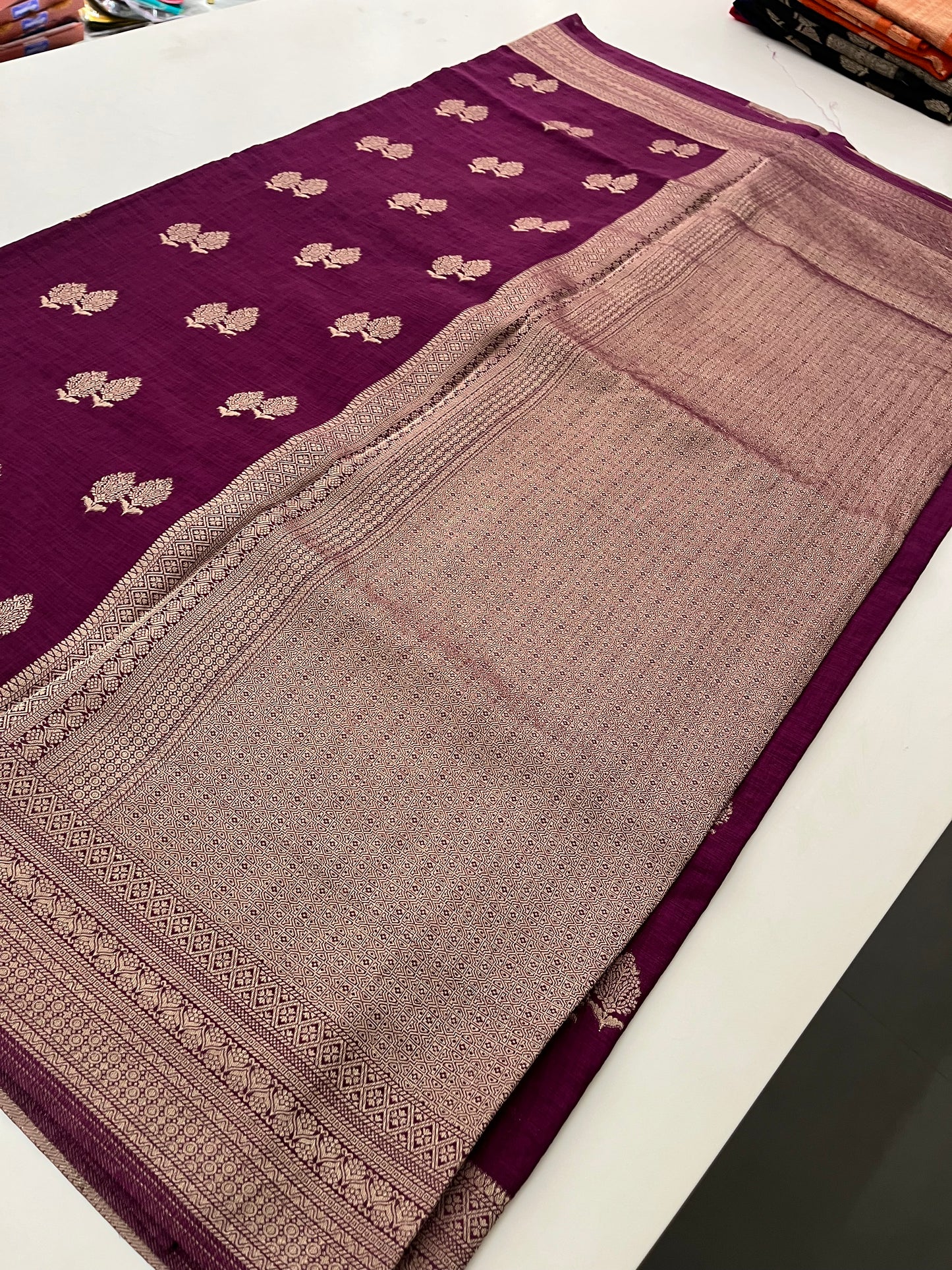 Linen Fancy Saree