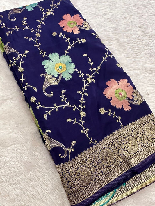 Banarasi Fancy Crape Saree -M19