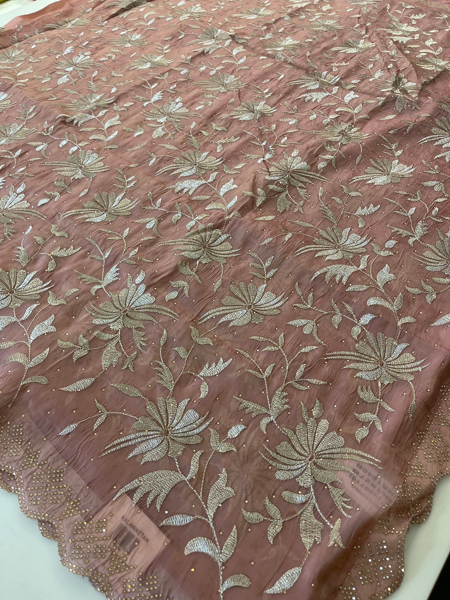 Embroidery work fancy saree