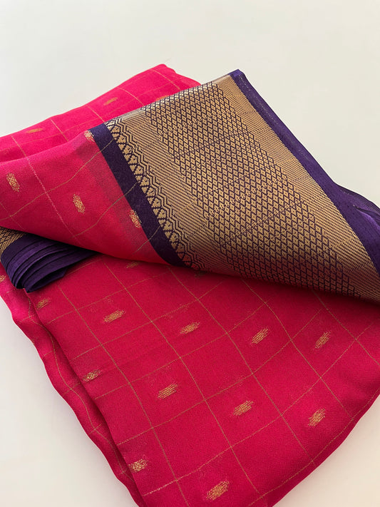 Moonga silk saree