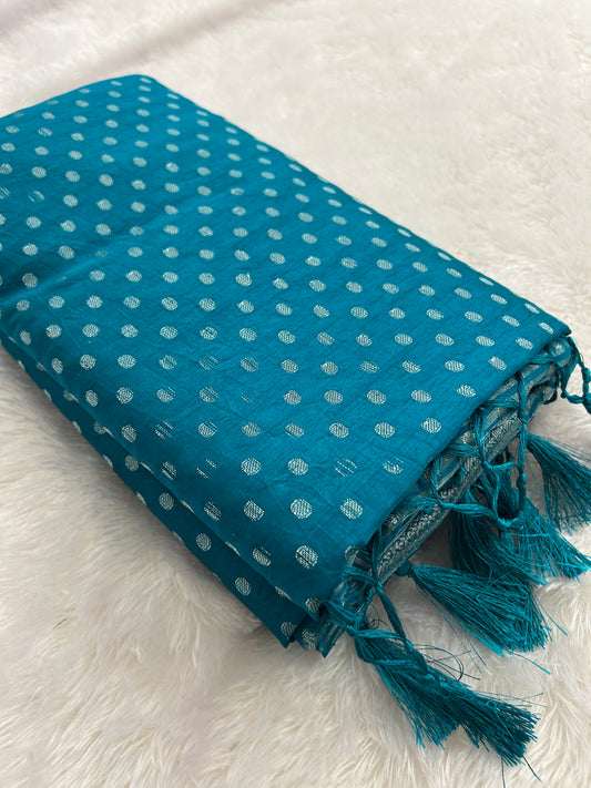 Tussar silver Butties