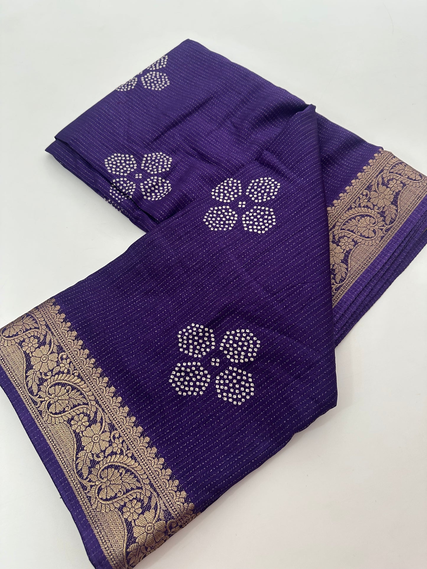 Tussar Chiffons Lines-J13