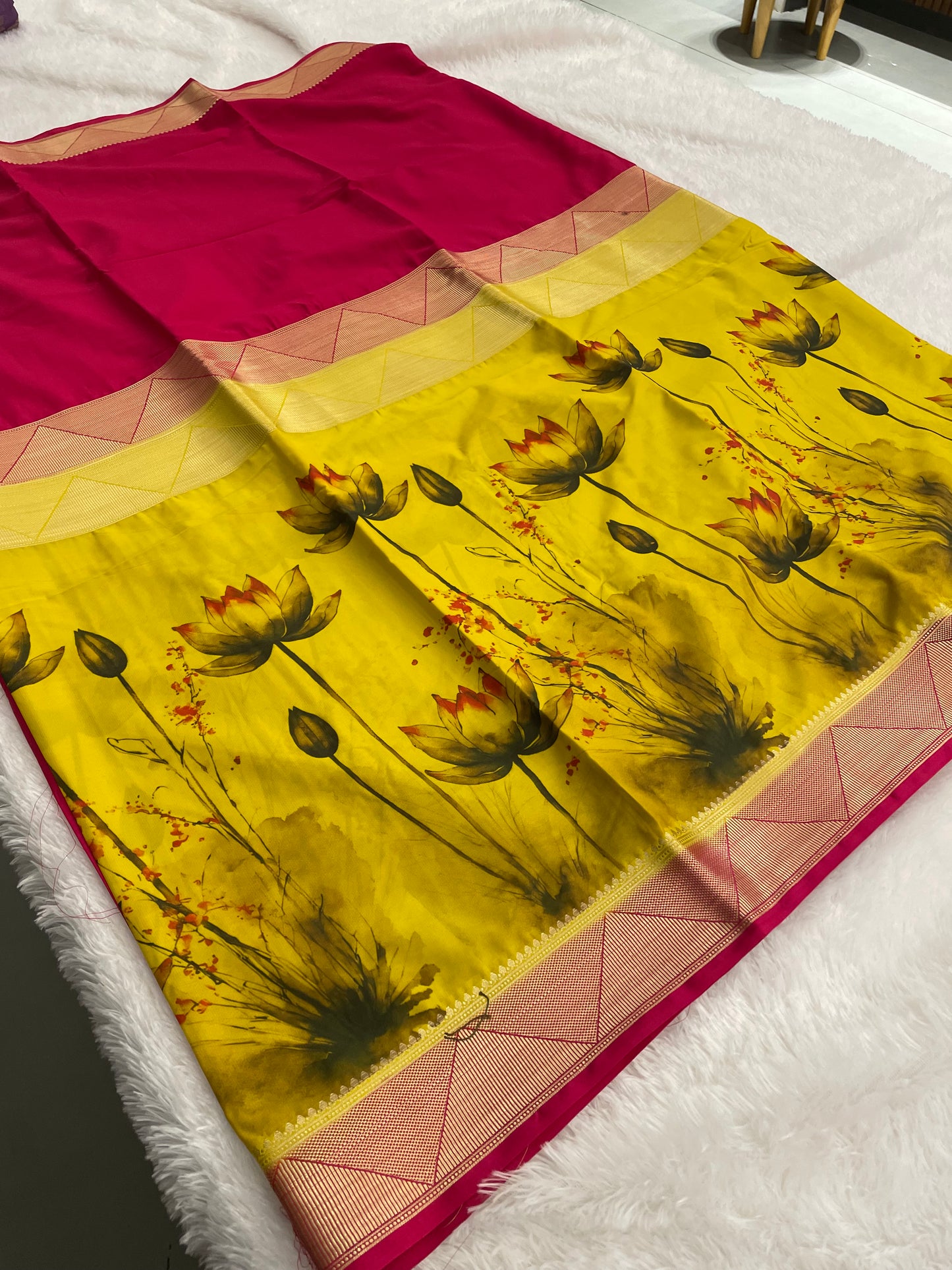 Printed Crape Silk
