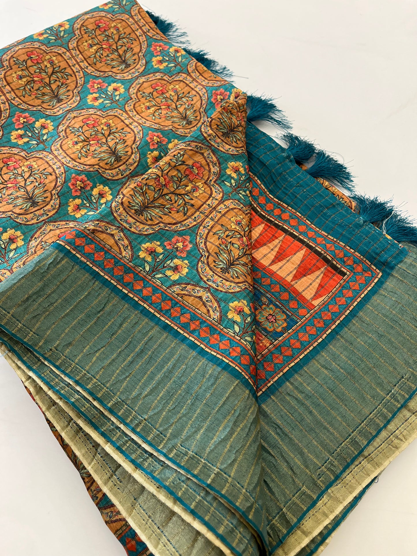 Crush Tussar Printed