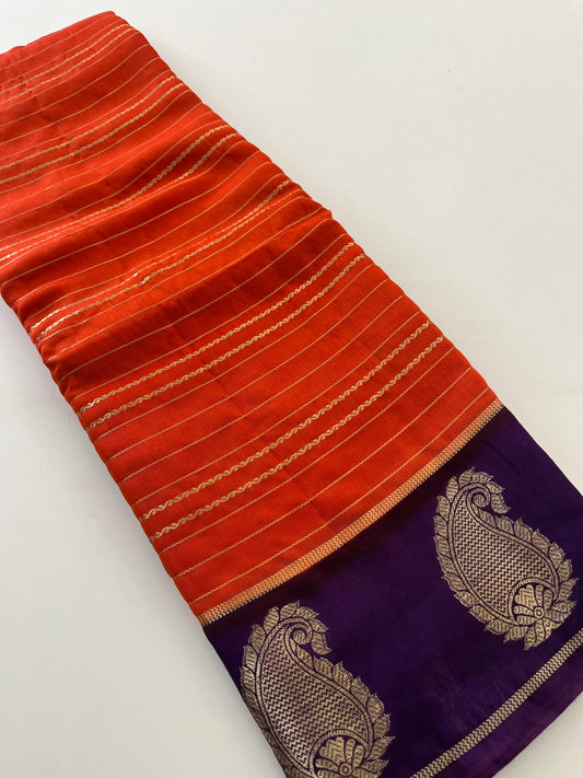 Semi Mysore silk new design