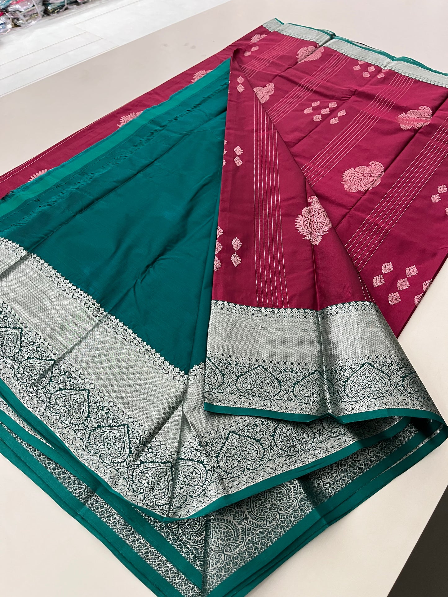 Semi Kanchi Silk Saree