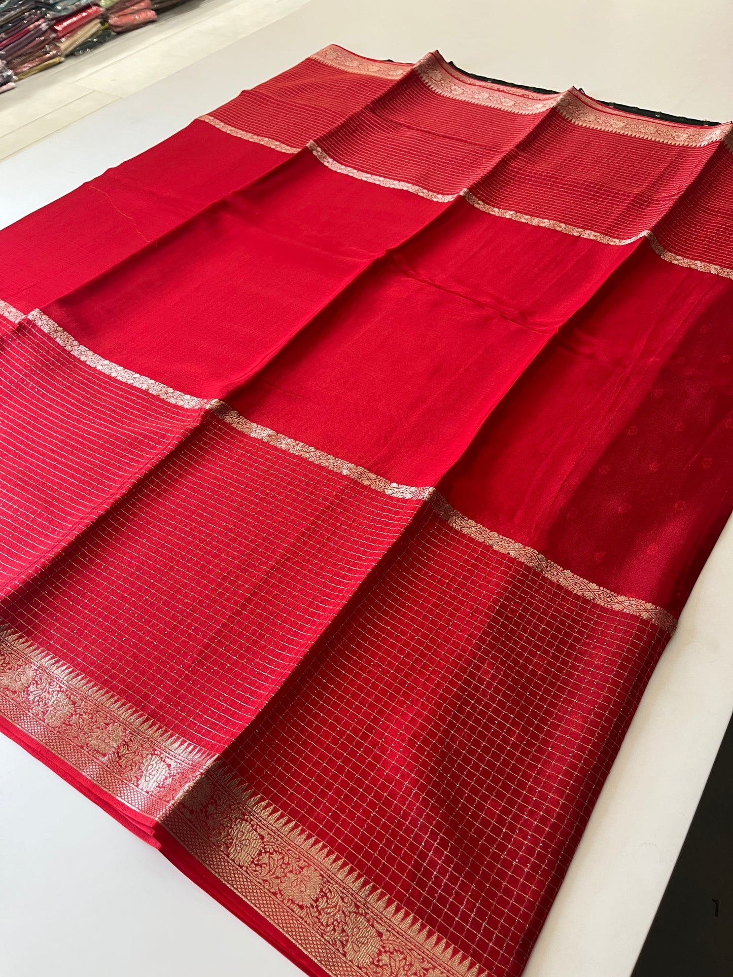 Banarasi Crape Checks