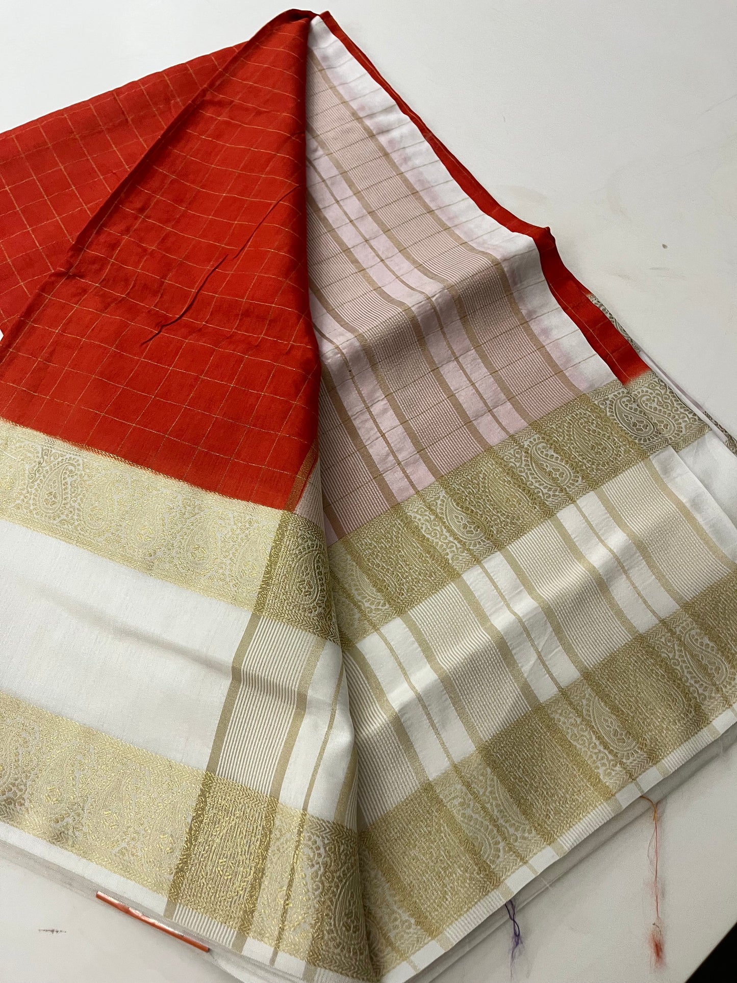 Dupion silk saree