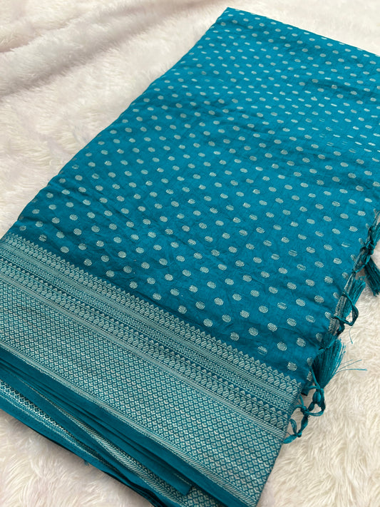 Tussar silver Butties