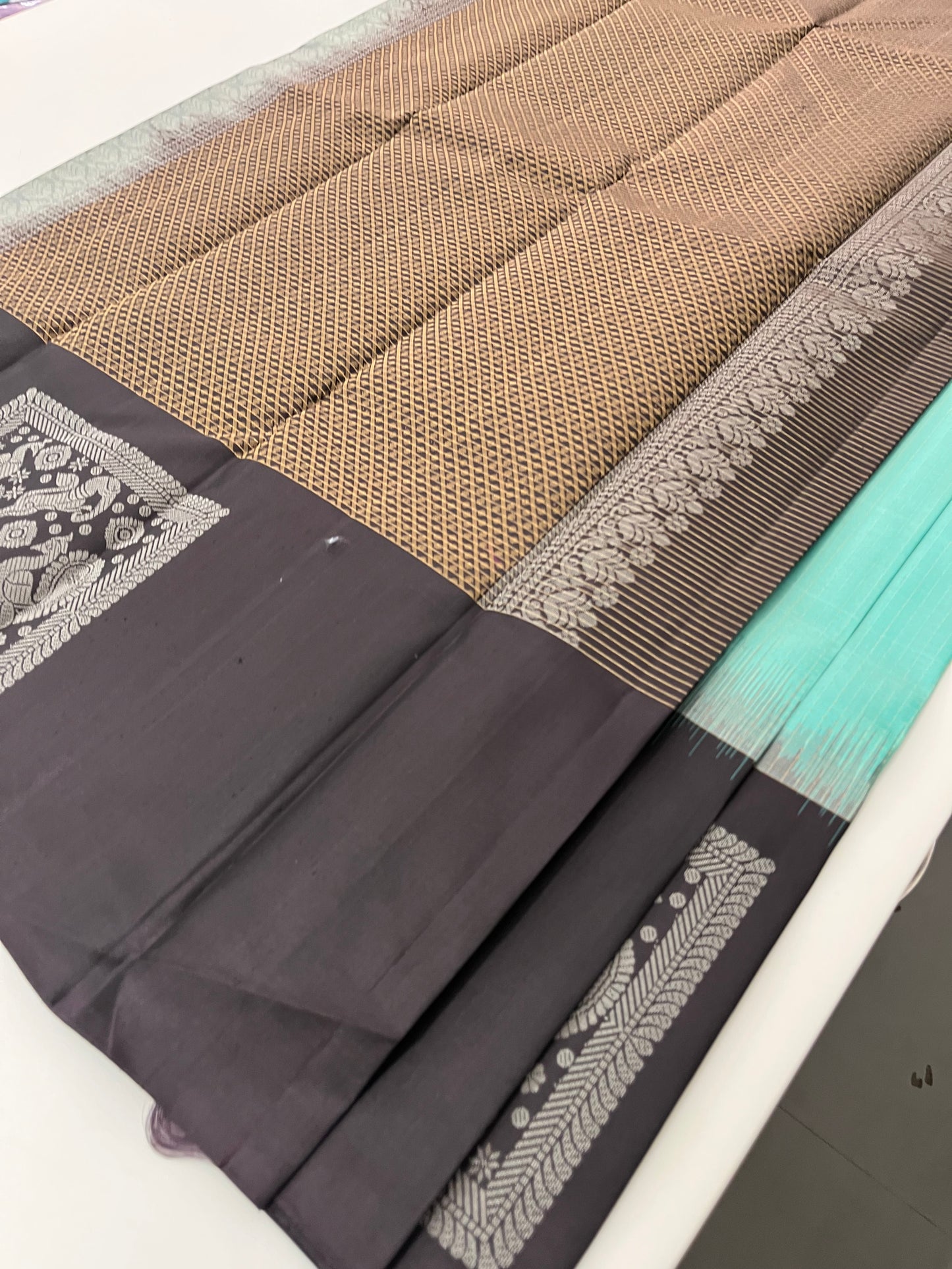 Pure Kanchipuram silk saree with silk mark certified