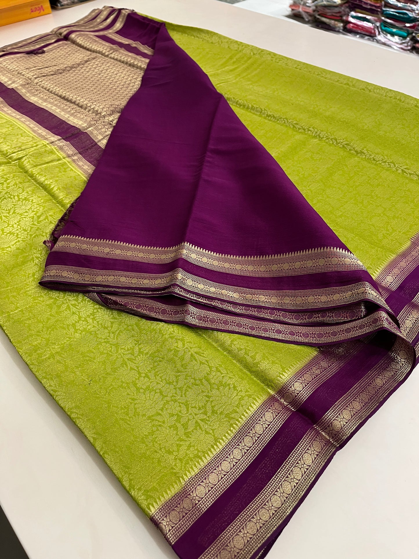 Brocade Banarasi soft silk