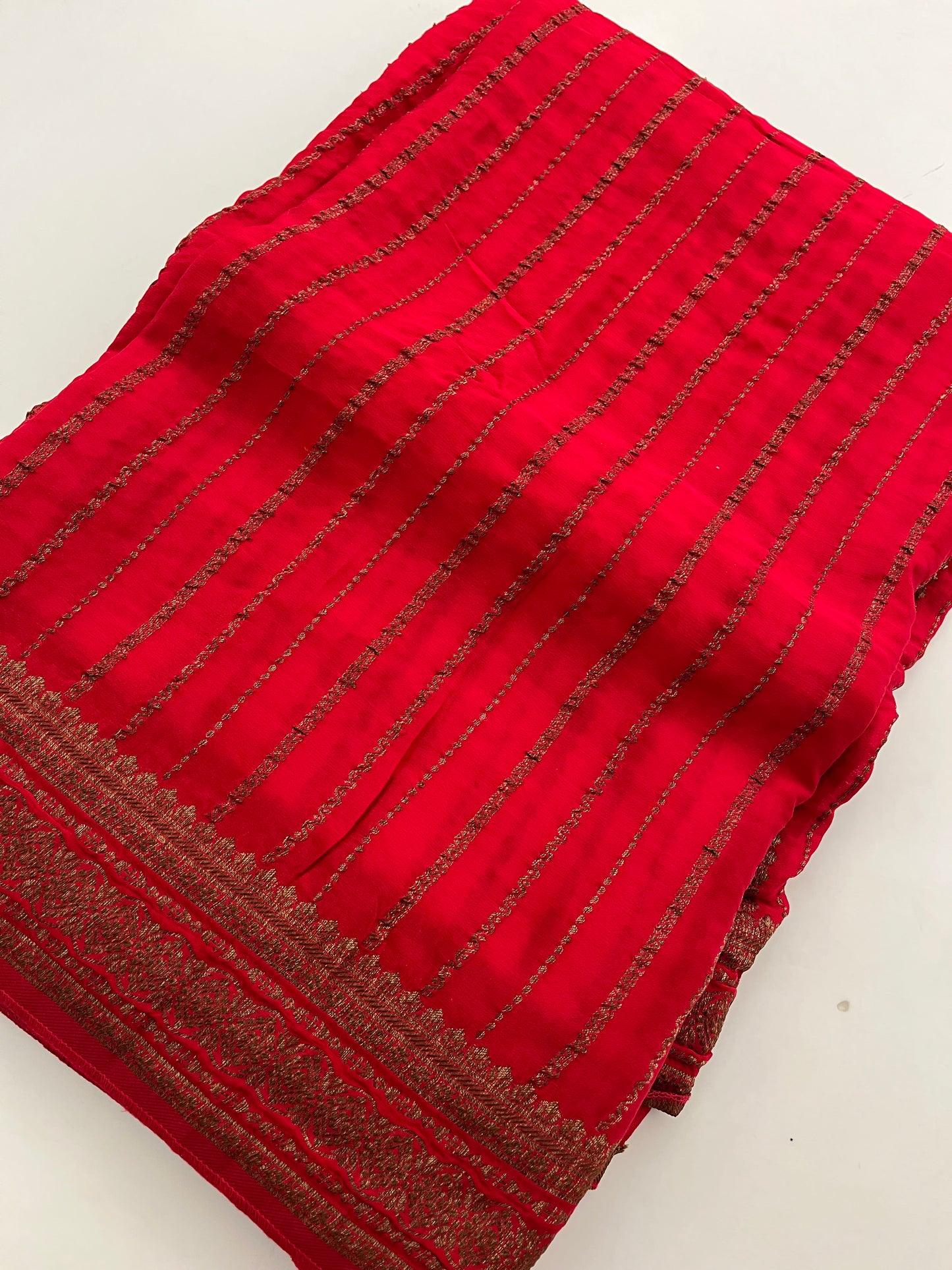 Satin Crepe Designer Saree