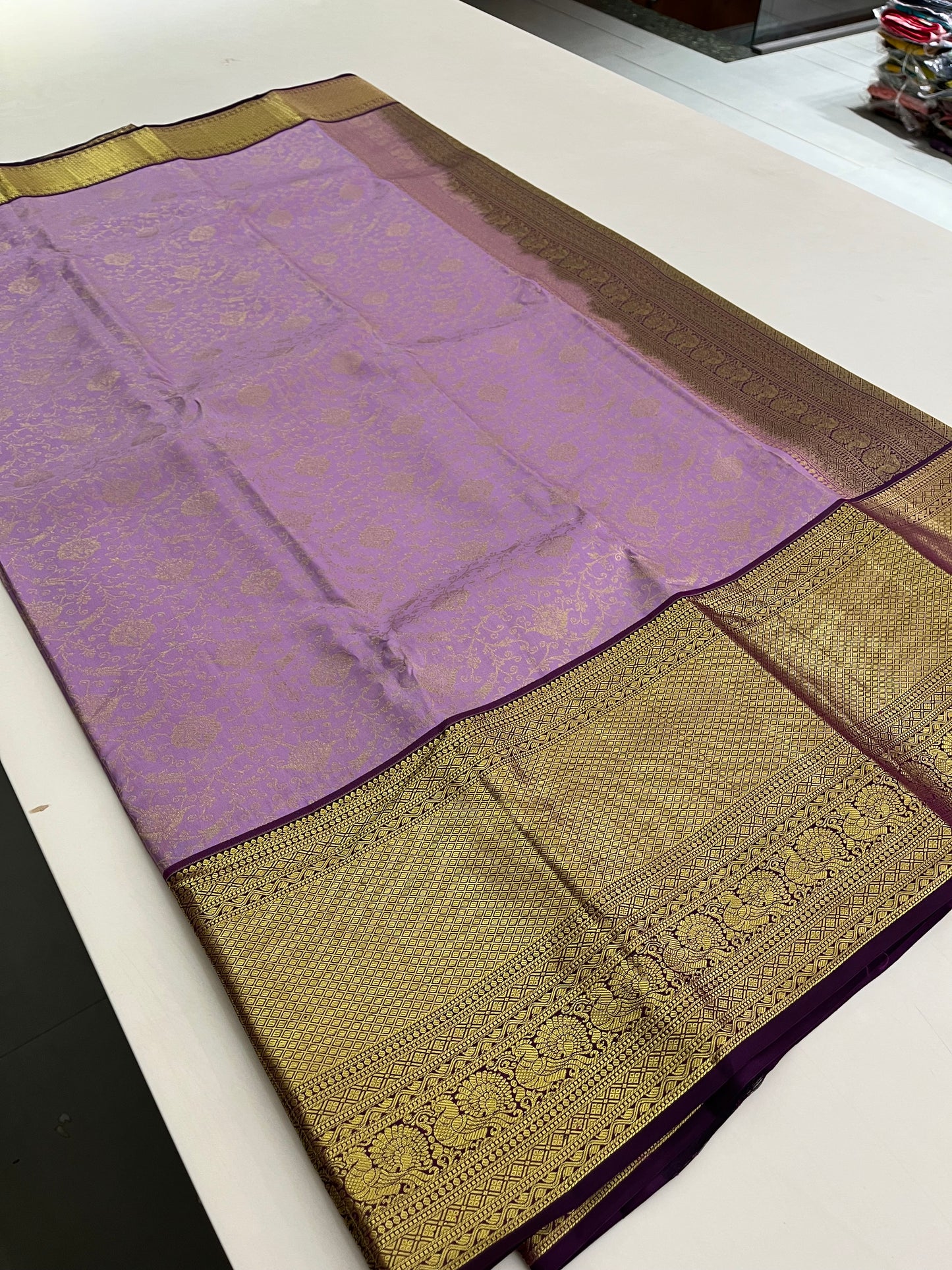Pure Brocade Kanchi silk