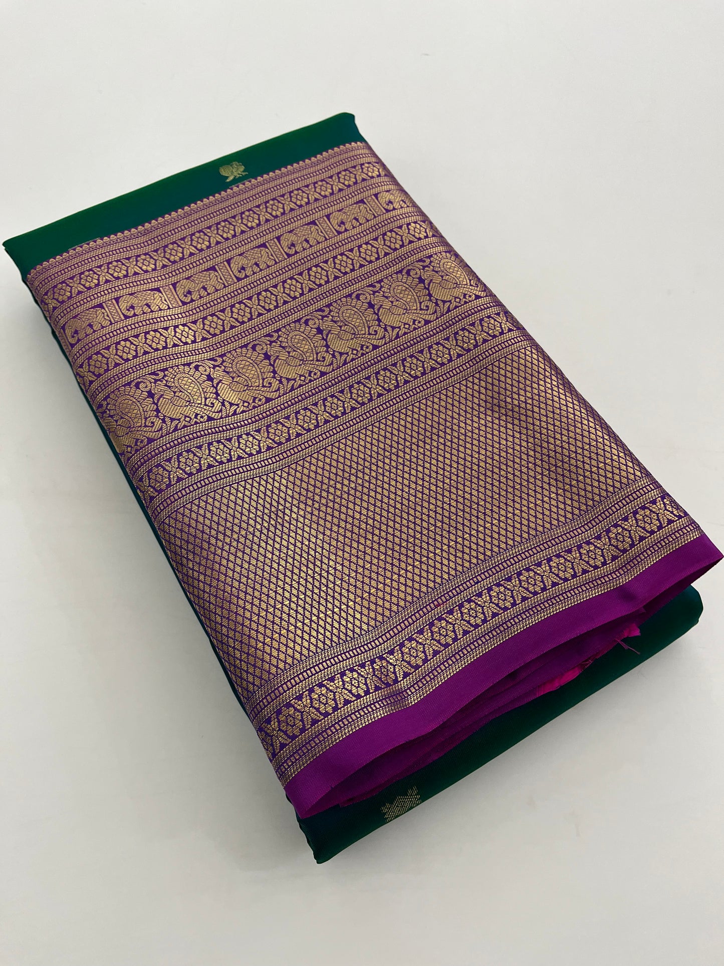 Pure Kanchipuram silk saree with silk mark certified