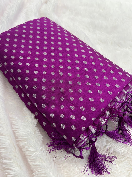 Tussar silver Butties