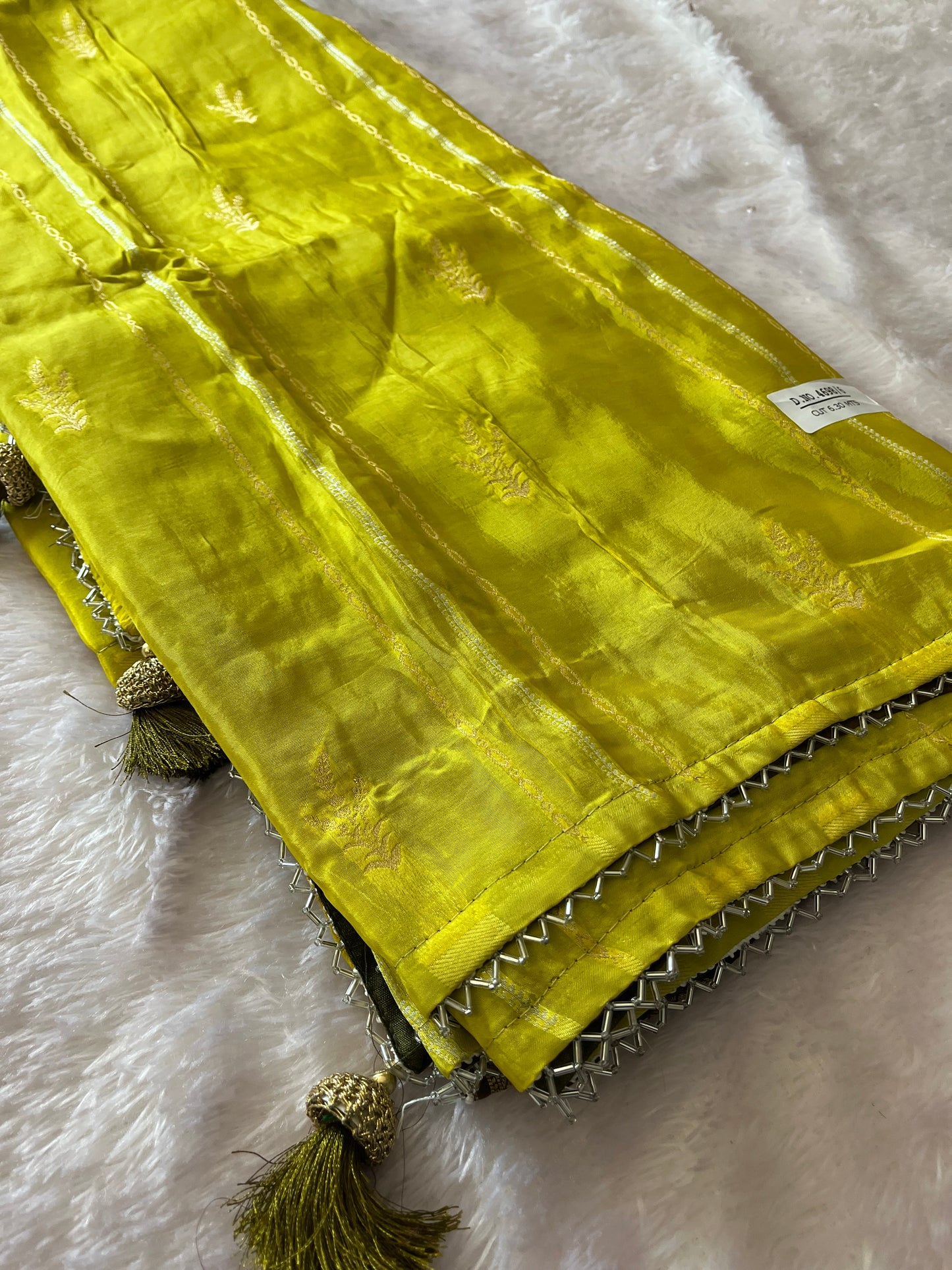 Designer Chinnon Silk CutDana Border