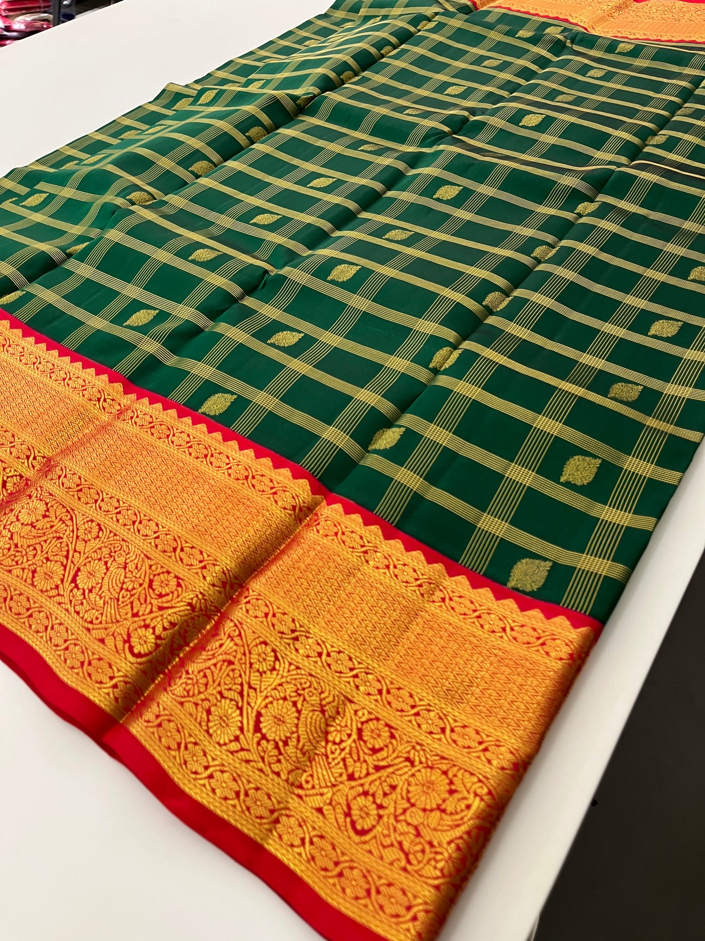 Pure Kanchipuram silk saree with silk mark certified