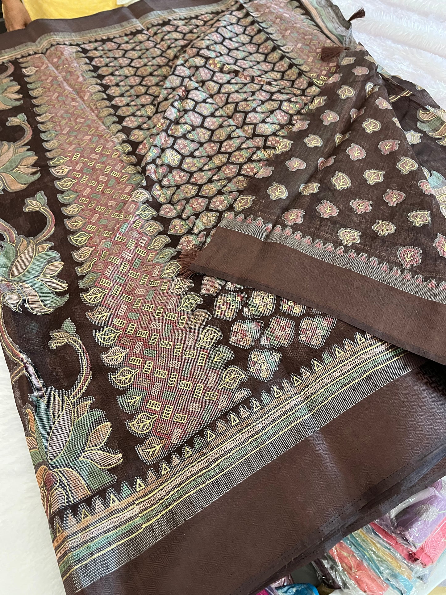 Linen chiffon
