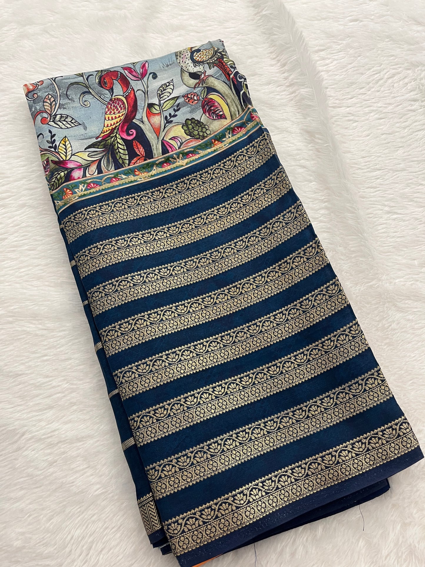 M6-Kalamkari Crape Fancy