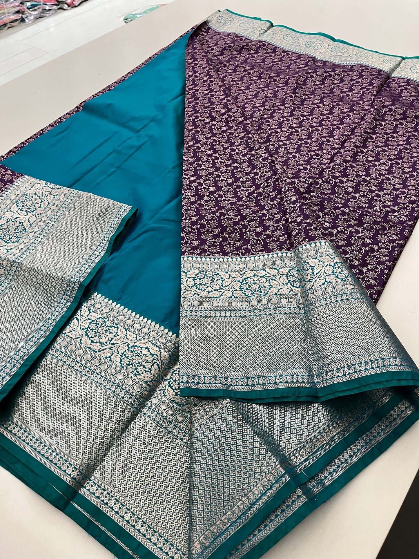 Semi Kanjeevaram Tissue Silk Saree