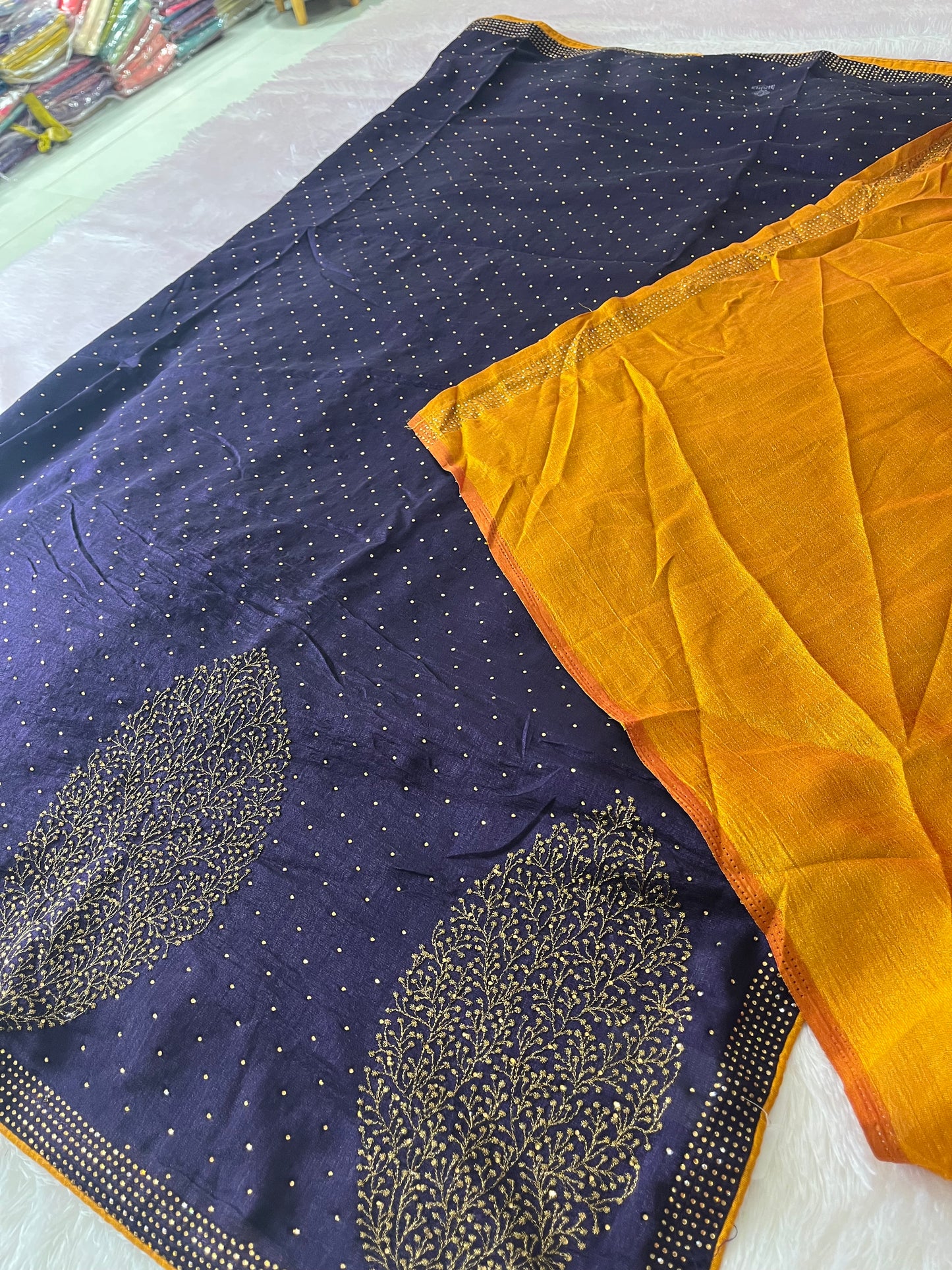 Tussar Work Fancy Saree