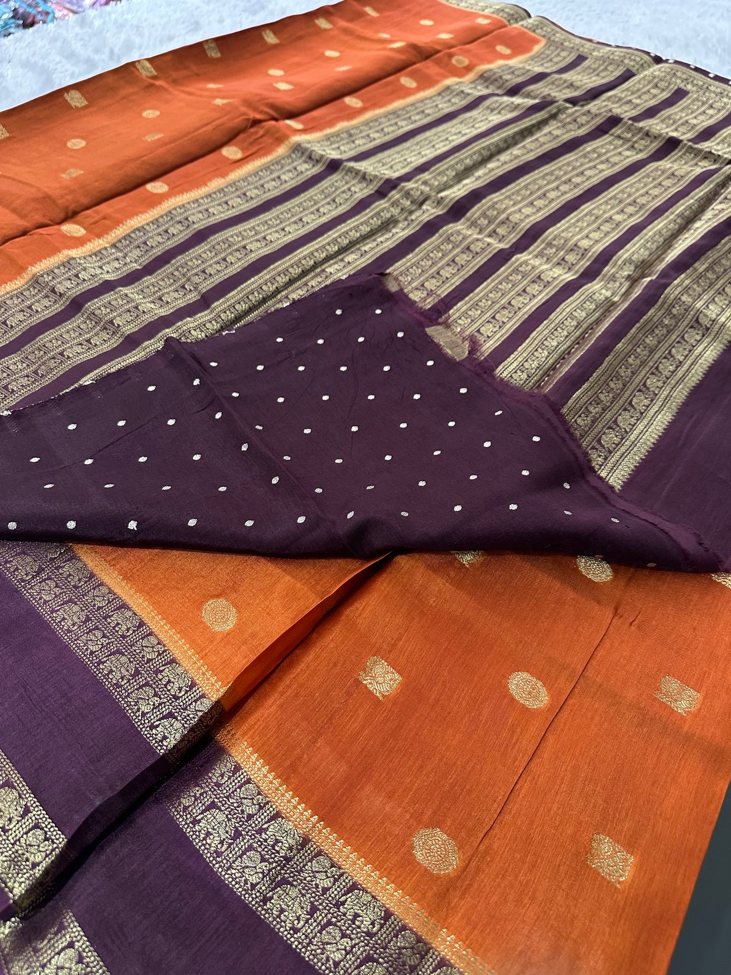 Tussar Viscose Fancy Saree-M19