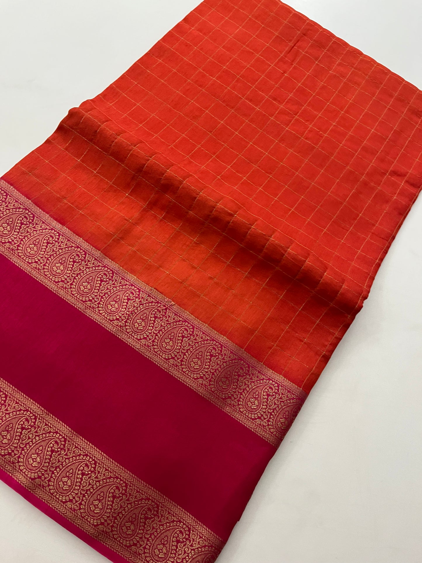 Dupion silk saree