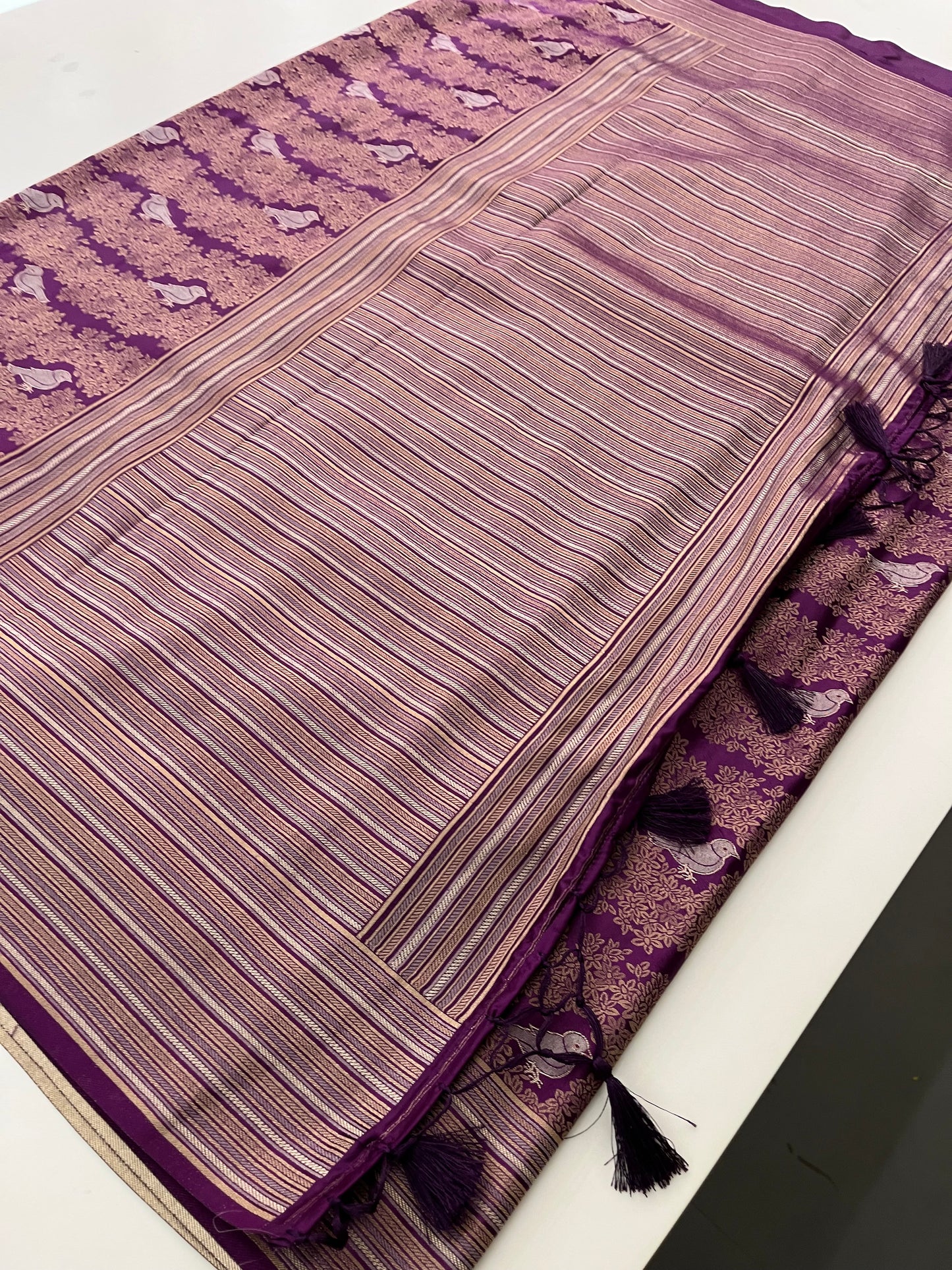 Banarasi crepe Brocade Saree