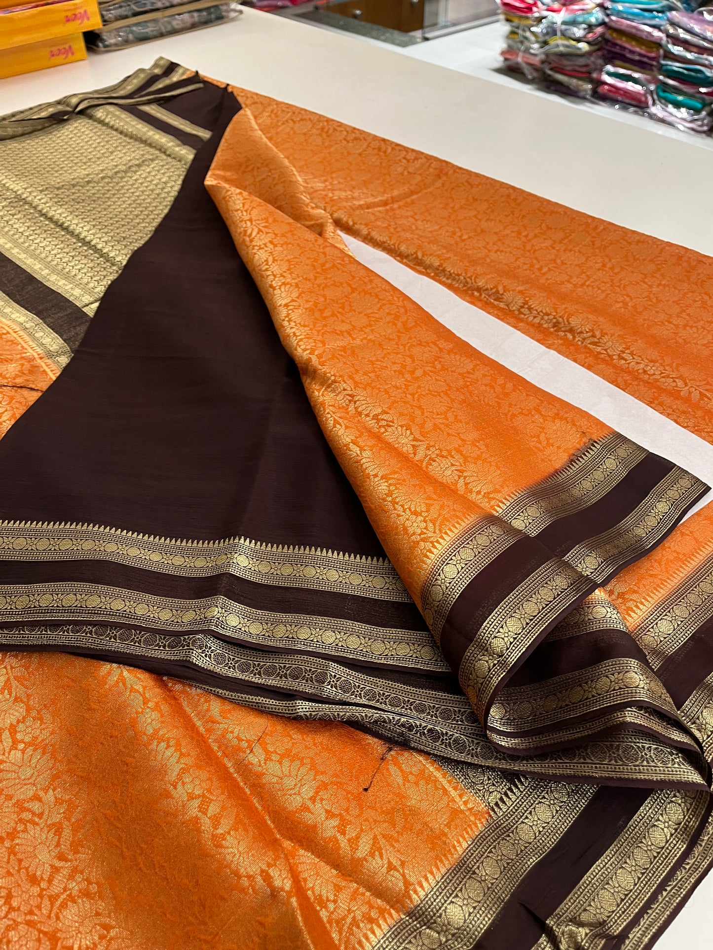 Brocade Banarasi soft silk