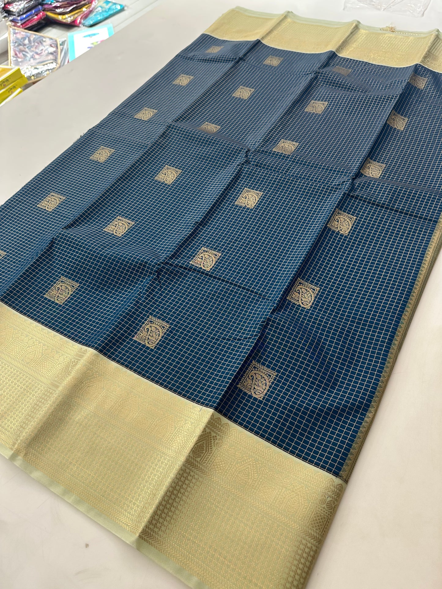 Semi Kanchi/Vegan Silk Saree-11