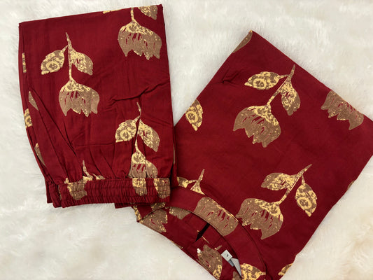 Cotton Co Ords Top & Bottom