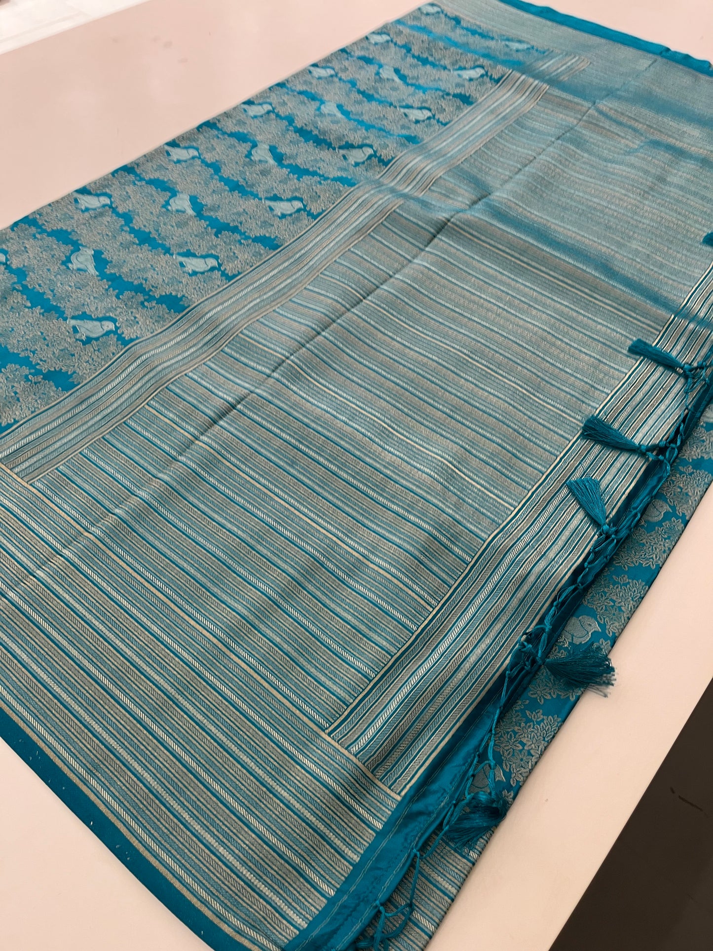 Banarasi crepe Brocade Saree