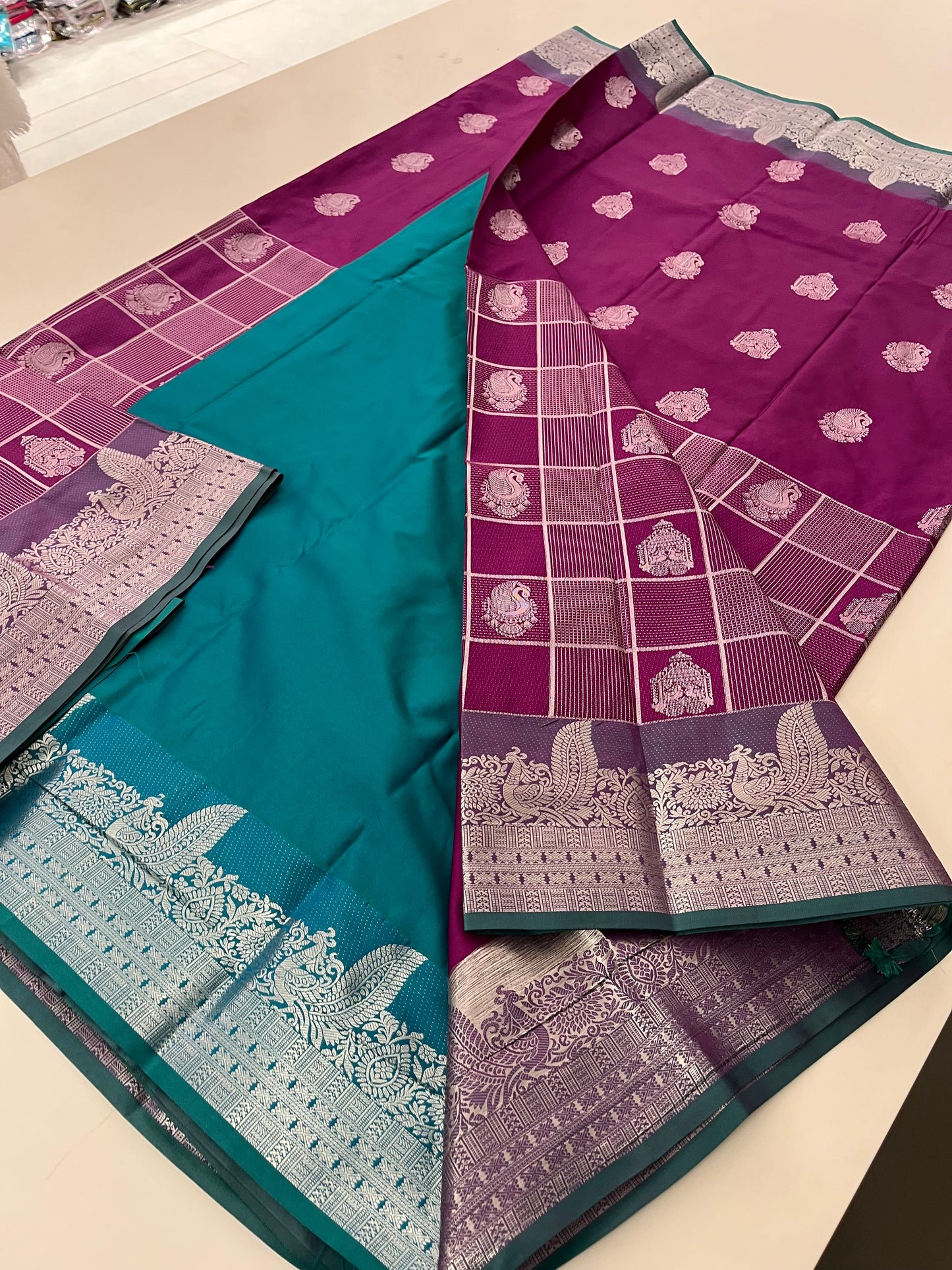 Semi Kanchi Silk Saree