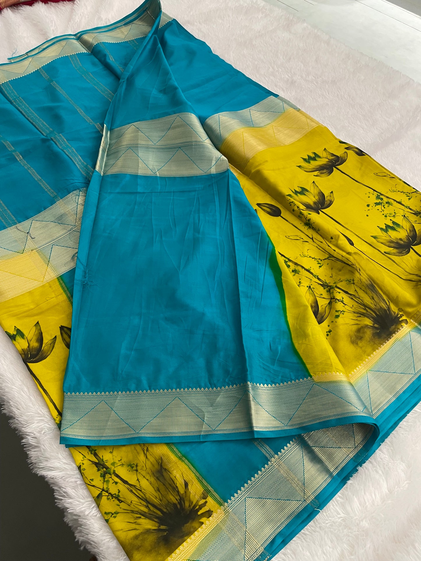 Printed Crape Silk