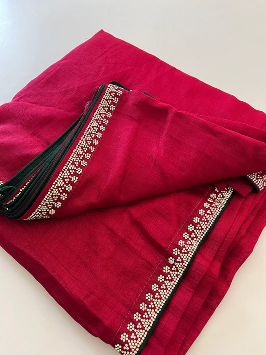 Stone work fancy saree