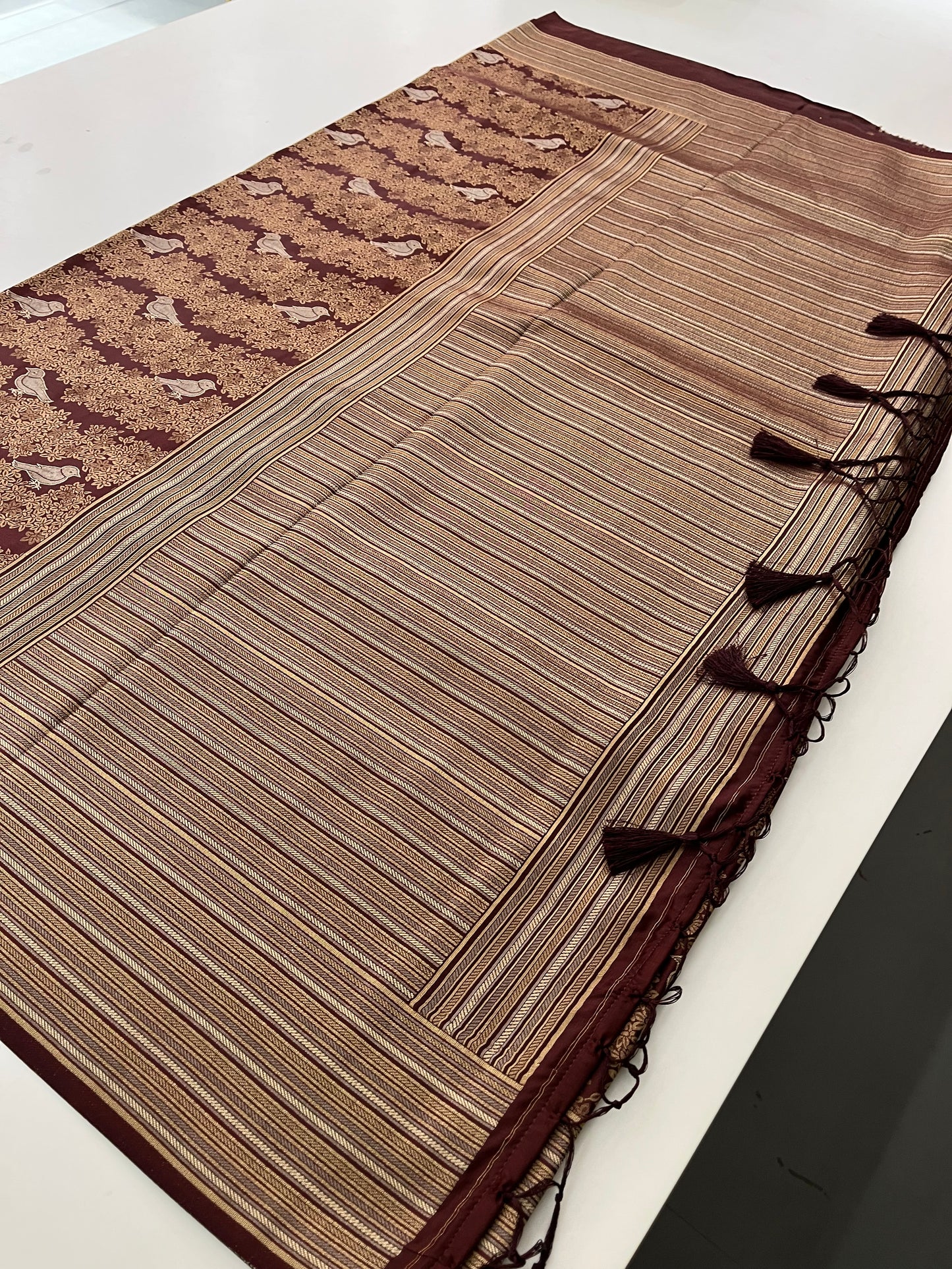 Banarasi crepe Brocade Saree