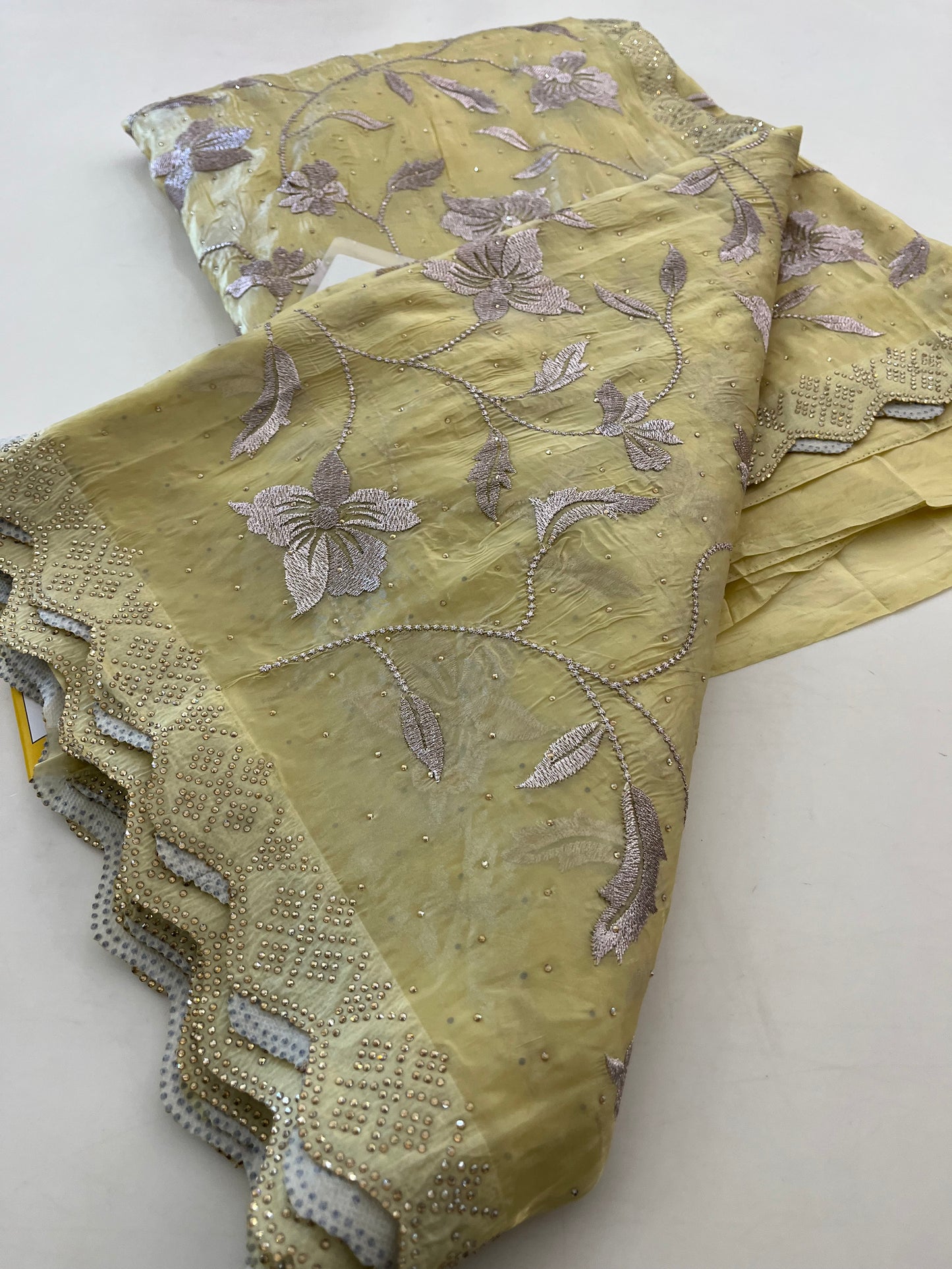 Butter silk Embroidery work