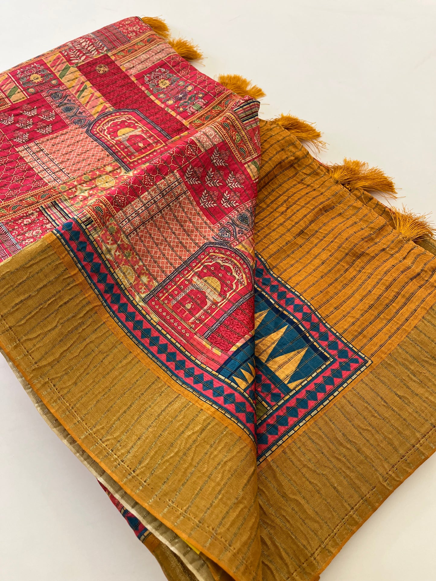 Crush Tussar Printed