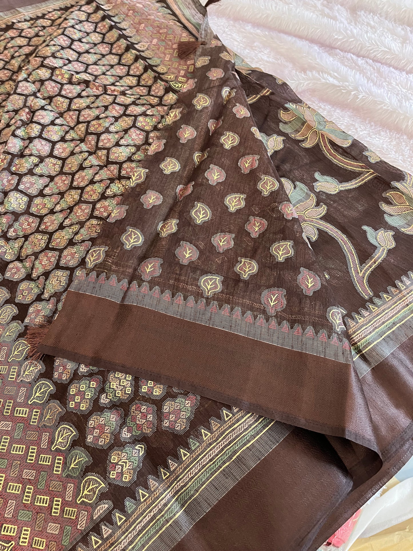 Linen chiffon
