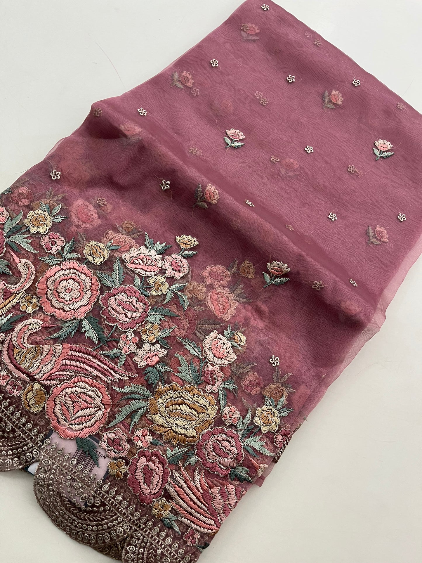 Embroidery Organza premium Saree