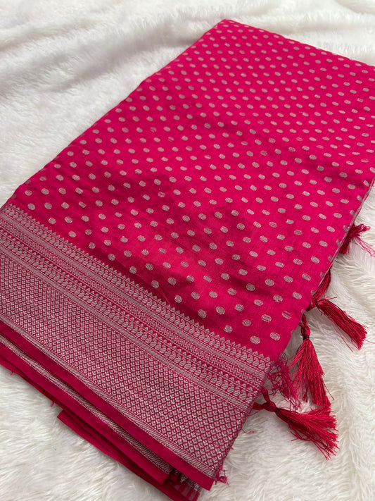 Tussar silver Butties