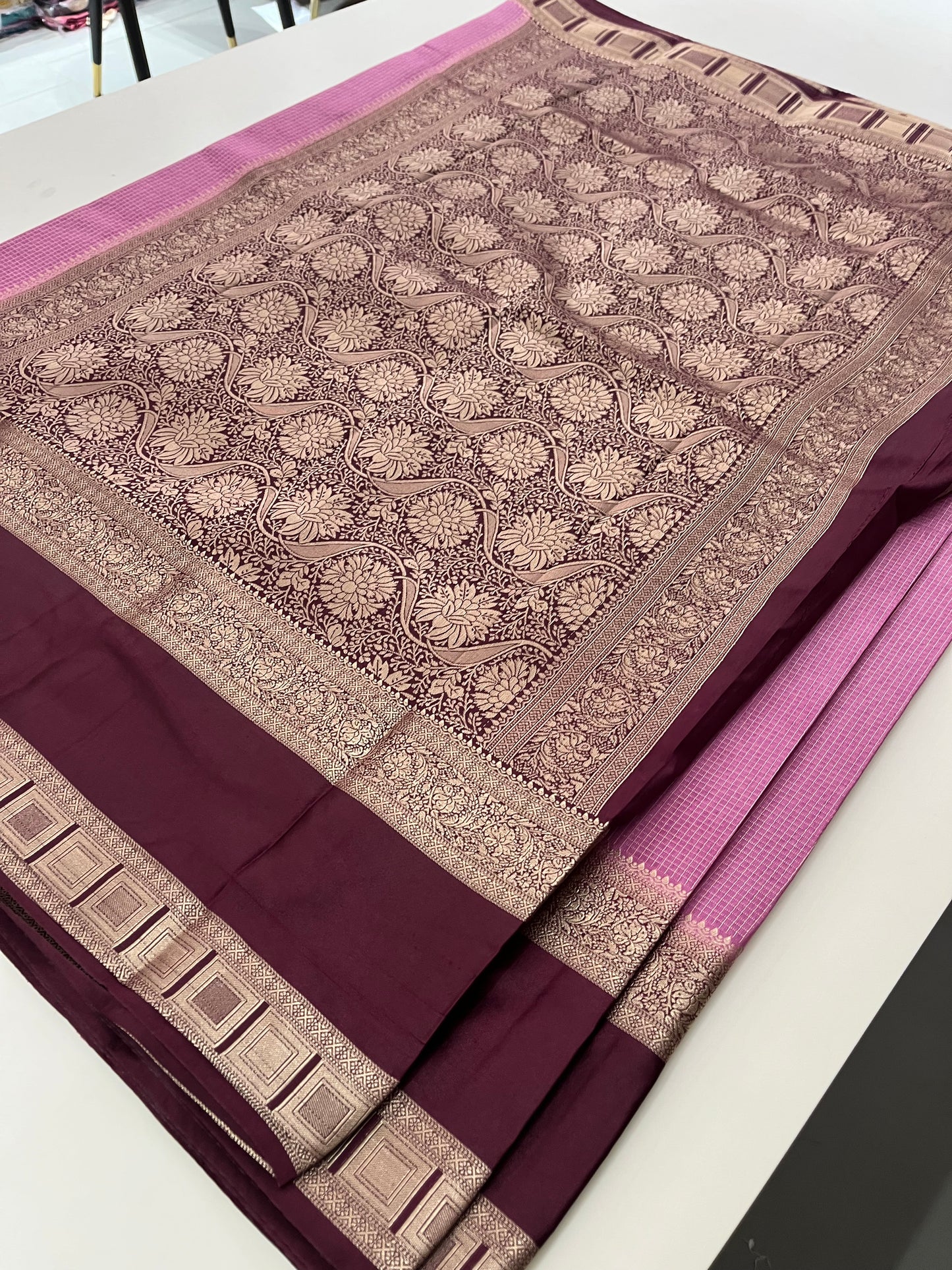 Crepe Banarasi Saree