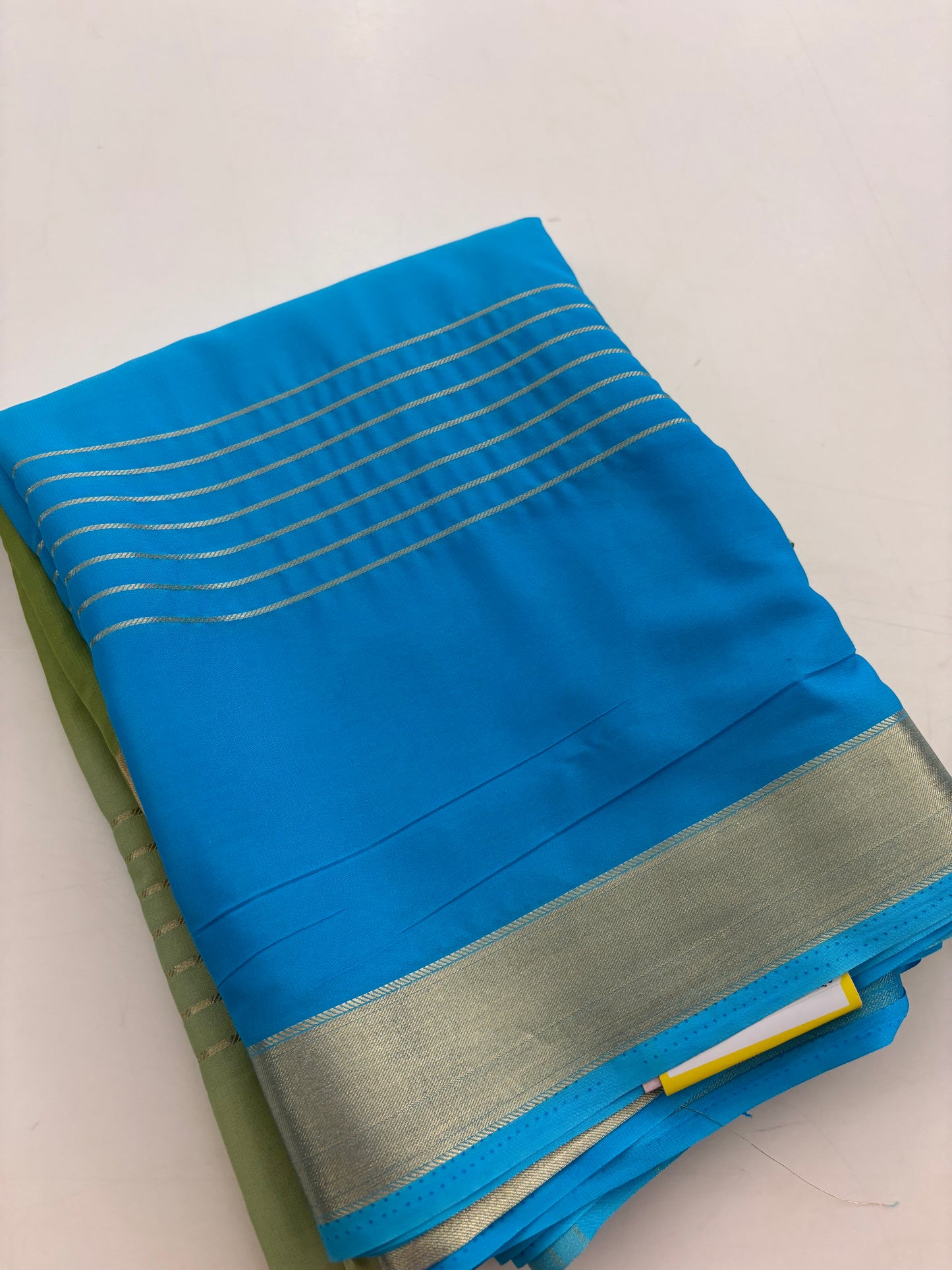 Multi color dyed premium crape silk