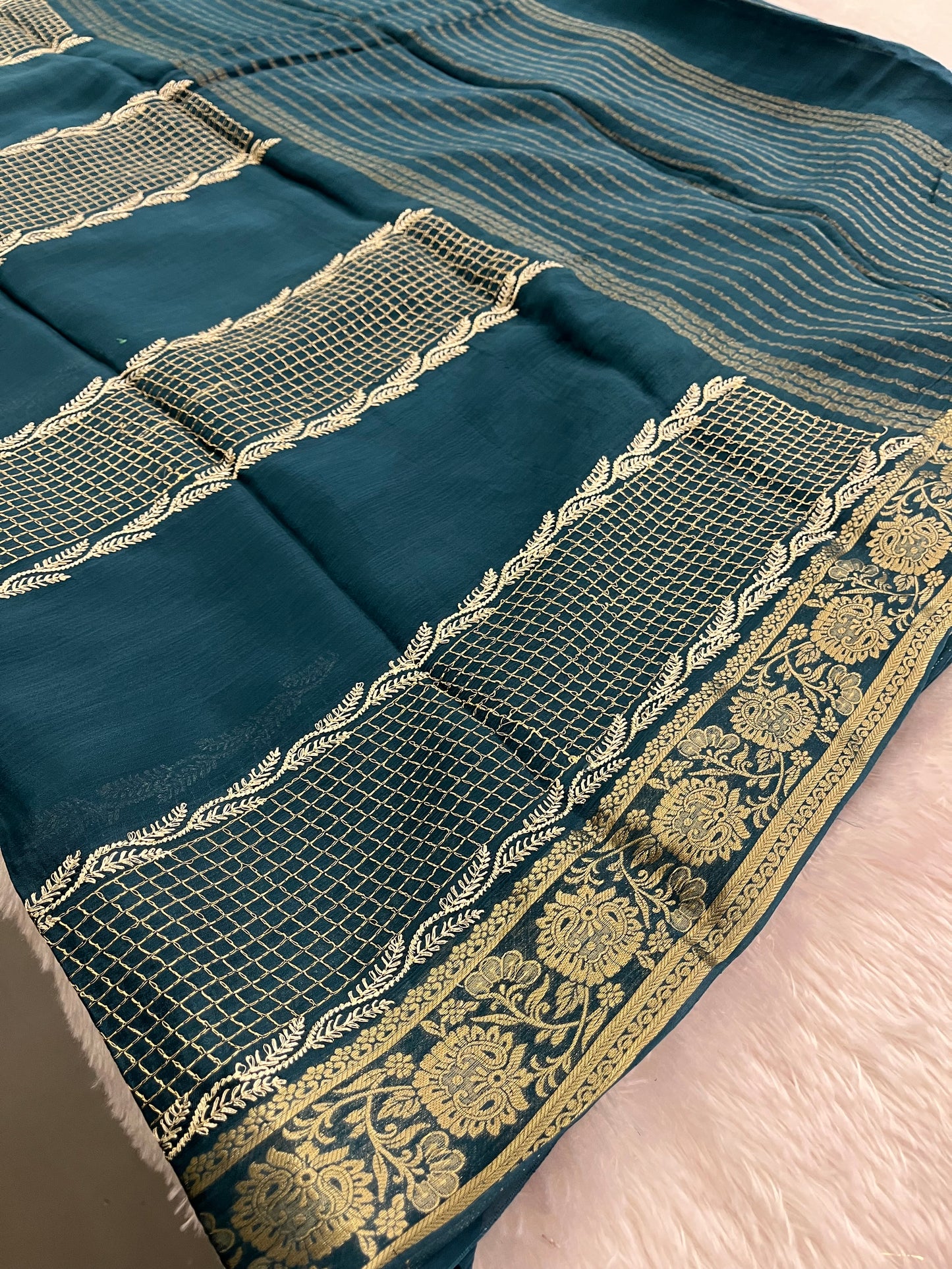 Designer Chinnon Fancy saree
