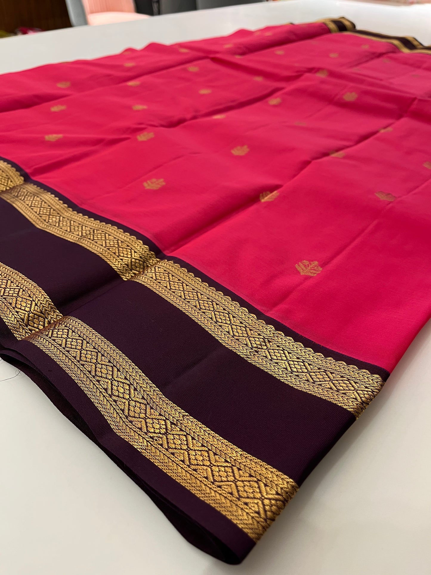 Pure Kanchipuram silk saree with silk mark certified