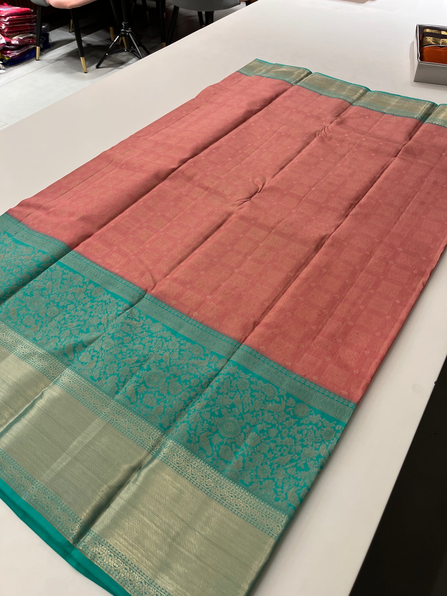 Pure Kanchipuram silk saree with silk mark certified