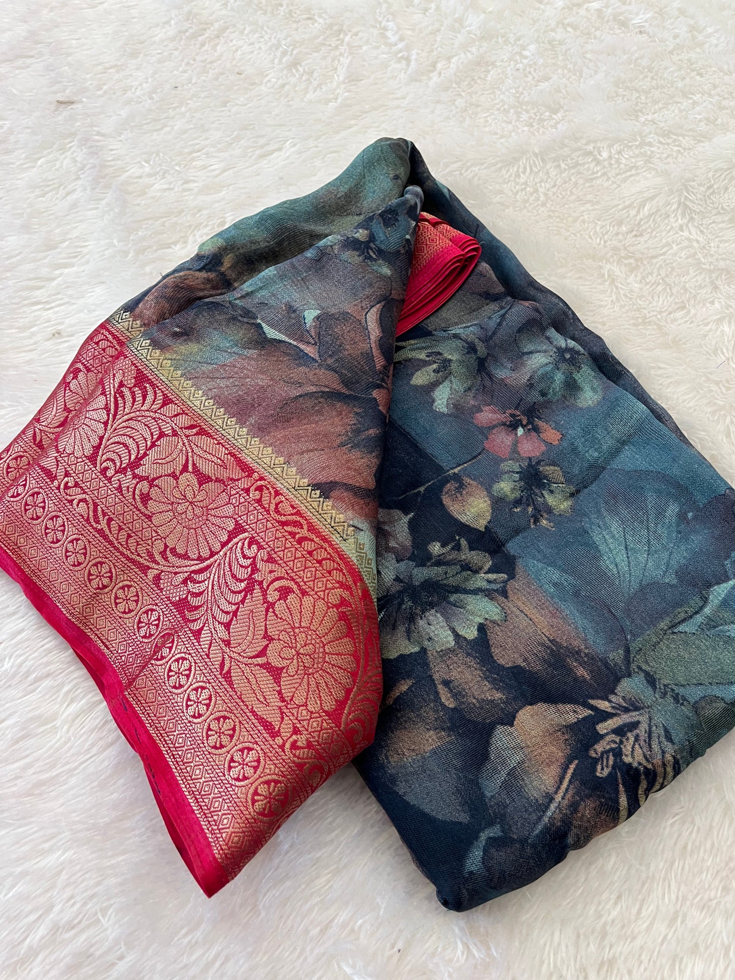Printed Tussar Fancy
