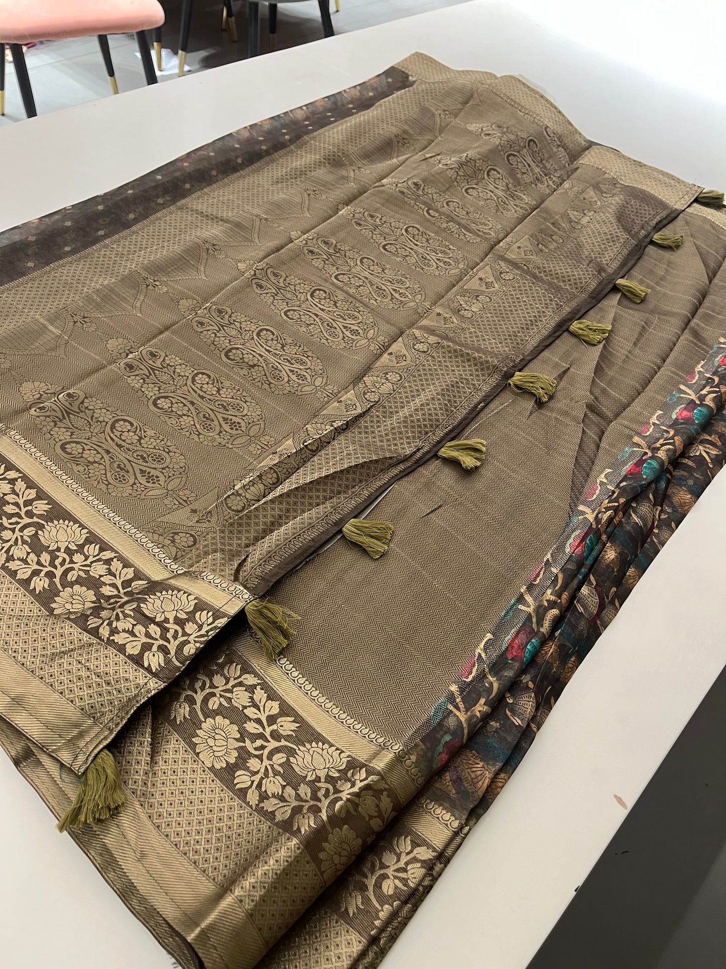 Premium printed Brosso Saree